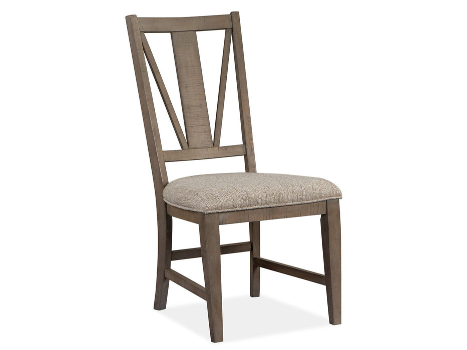 Paxton Place - Dining Side Chair With Upholstered Seat (Set of 2) - Dovetail Gray Magnussen Furniture