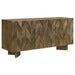 Roman - 3 Door Server With Chevron Design - Brown Furniture Max