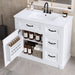 Modern Bathroom Vanity With Sink, 4 Drawers, Soft-Close Door, Adjustable Shelf Hearth and Haven