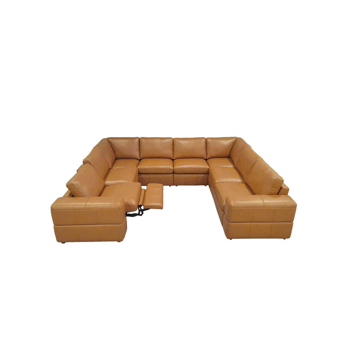 Upholstered Large Arms Sectional With Recliner Seats Home Essentials