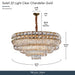 Michael Amini Lighting - Soleil 22-Light Crystal Chandelier - Gold Michael Amini