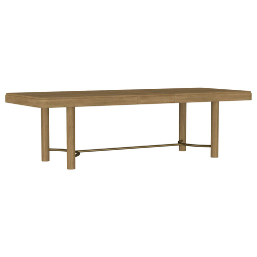 Benson - Extension Leaf Dining Table With Trestle Base - Sand Furniture Max
