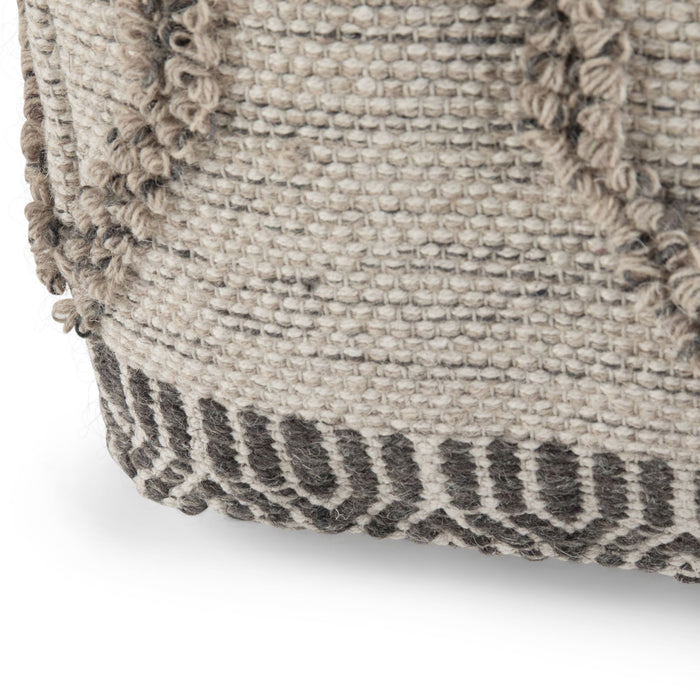 Sweeney - Upholstered Square Pouf Simpli-Home