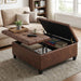 Harrison - Upholstered Coffee Table Storage Ottoman Simpli-Home
