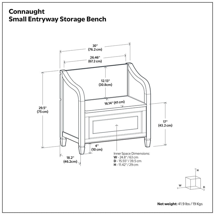 Connaught - Storage Bench Simpli-Home