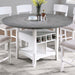 Counter Height Dining Table With Built In Lazy Susan And Storage Shelves Home Essentials