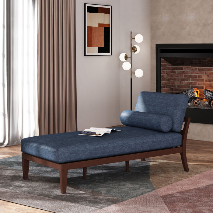 Nh-Perfect Home - Chaise Lounge - Navy Blue - Fabric