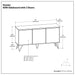 Hunter - 3 Door Sideboard Buffet With Hairpin Legs - Natural Simpli-Home
