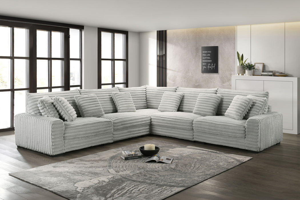 Embrace - Left Arm Facing Chair - Gray