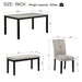 6 Piece Dining Table Set With Bench And Chairs Home Essentials