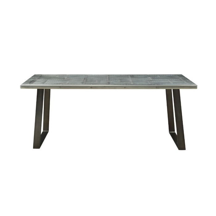Kaylia - Dining Table - Aluminum & Gunmetal ACME
