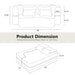 Modern Floor Sofa With 4 Pillows Home Essentials