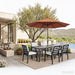 Verona - Dining Outdoor 7 Pieces Set - Dark Espresso / Gray / Off White Home Essentials