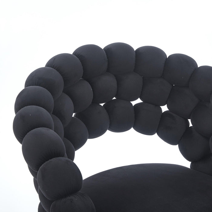 Modern Chair With Tube Legs, Soft Cushions And Comfortable Backrest Home Essentials