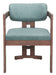Poly - Dining Chair - Moss Gray / Walnut Zuo Modern
