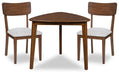Tameride - 3 Pc. - Dining Table And 2 Chairs - Brown Signature Design by Ashley®