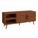 TV Stand For TVs Up To 60" With 2 Doors And 2 Open Shelves Home Essentials