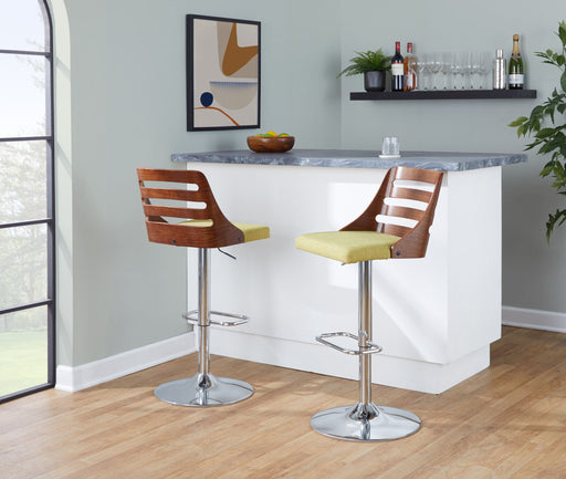 Trevi - Mid Century Modern Adjustable Barstool With Swivel Lumi Source