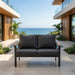 Outdoor Loveseat With Washable Cushions Home Essentials
