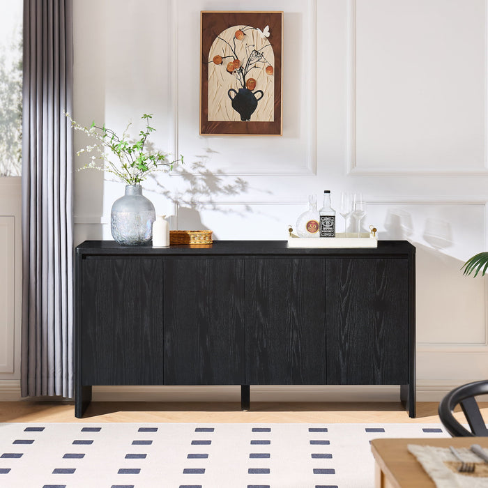 Sideboard Buffet Cabinet With Adjustable Shelves Home Essentials
