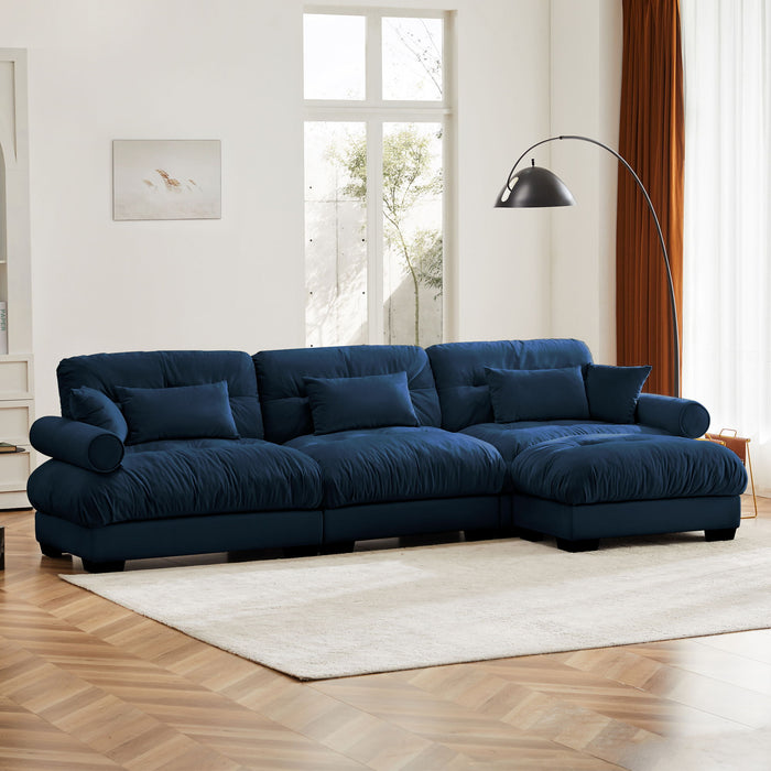 Super Comfort Oversized Modular Sectional Sofa With Movable Ottoman Home Essentials