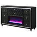 Mika - 8 Drawer LED Fireplace Dresser Furniture Max