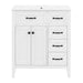 Bathroom Vanity With Sink, Freestanding Design, Soft Close Doors & Drawers - White Noble House