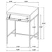Wyrik - Rectangular Side End Table - Honey Furniture Max