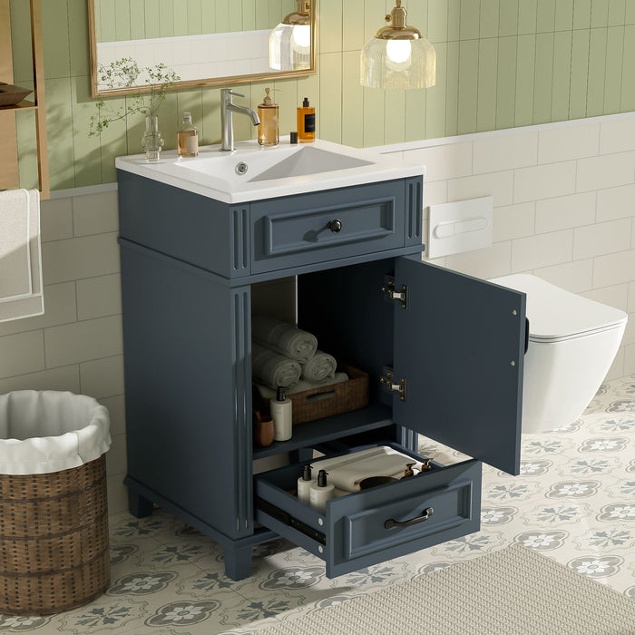 Bathroom Vanity With Sink, Drawer & Soft Closing Door Hearth and Haven