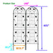 Metal Garden Trellis Rustproof Trellis For Climbing Plant Outdoor Flower Support Daily Nest