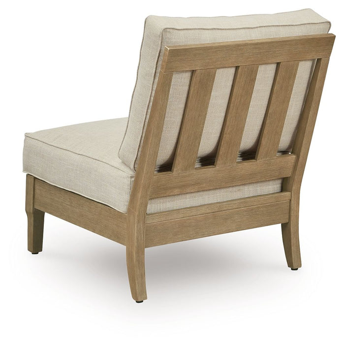 Clare View - Armless Chair With Cushion - Beige