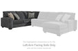 Tracling - LAF Sofa w/Corner Wedge - Slate Benchcraft®