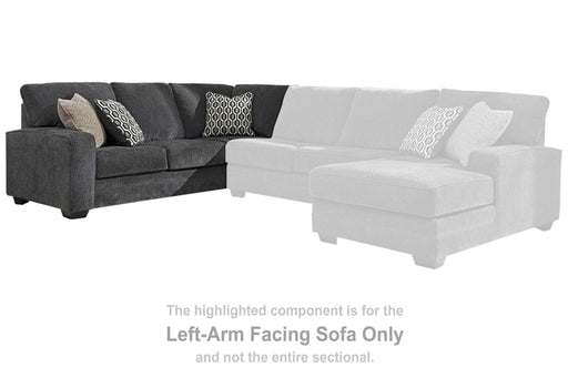 Tracling - LAF Sofa w/Corner Wedge - Slate Benchcraft®
