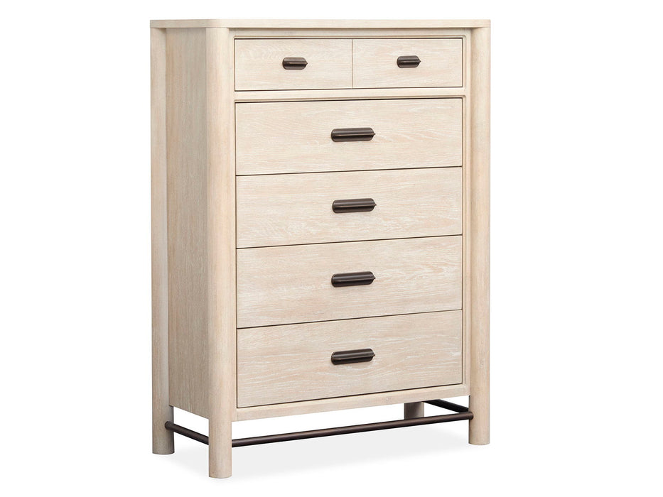 Sunset Cove - Drawer Chest With Metal Stretchers - Sanibel Brown Magnussen Furniture