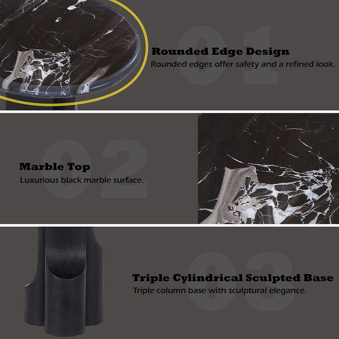 Kinton - Table With Natural Marble Top ACME
