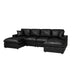 Sectional With 2 Ottomans Home Essentials