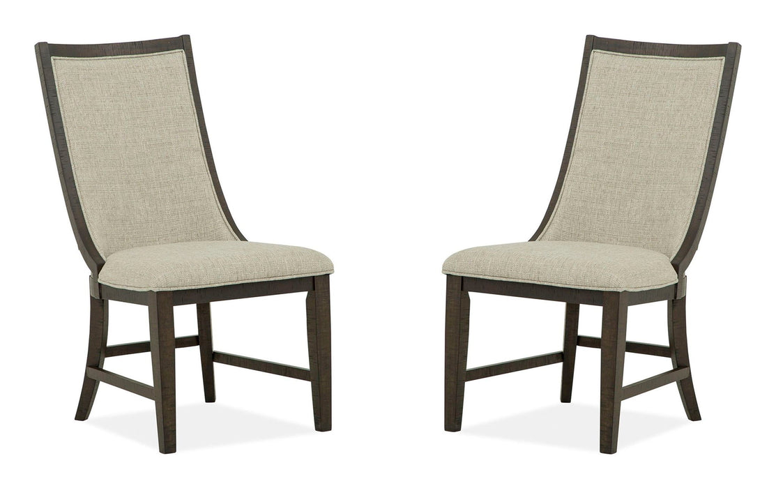Westley Falls - Upholstered Host Side Chair (Set of 2) - Dark Brown Magnussen Furniture