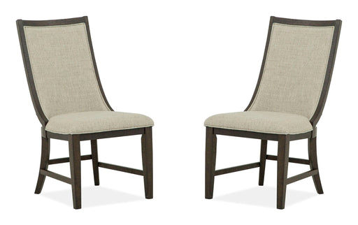 Westley Falls - Upholstered Host Side Chair (Set of 2) - Dark Brown Magnussen Furniture