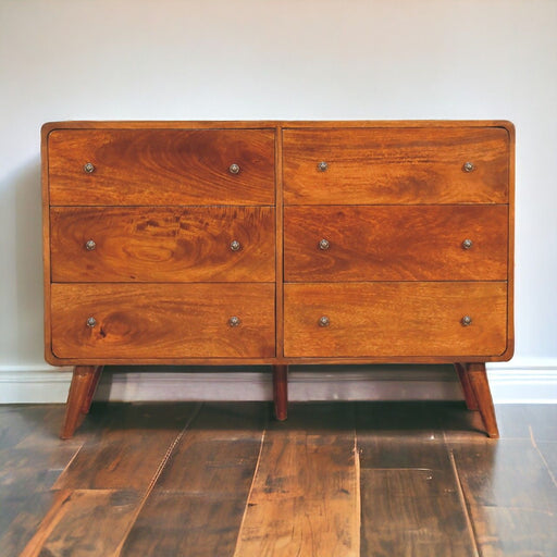 Large Curved Chest - Chestnut Artisan Furniture