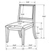 Upholstered Side Chairs (Set of 2) - Cream Furniture Max