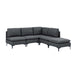 Upholstered Modular Sectional With Tall Legs, Medium Firm Seat Home Essentials