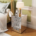 3 Drawer Nightstand - Silver Home Essentials