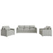 Cozy Sofa Set Oversized Comfy Cloud Sofa With Double Cushion Hearth and Haven