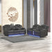 Benz - Power Recliner Set With LED Lighting And USB Charging Matrix Furniture Group