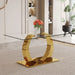 Dining Table For Living Spaces - Gold / Transparent Home Essentials