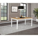 Calloway - Rectangular Dining Table - Brown / White Furniture Max