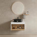 Floating Bathroom Vanity With Vessel Sink With Open Shelf Storage Home Essentials