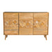 Austin - 3 Door Accent Cabinet With Tapered Legs - Natural Furniture Max