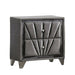 Nightstand, 2 Drawer Upholstered Frame - Gray Home Essentials