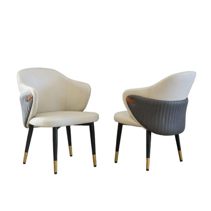 Dining Chairs Ergonomic (Set of 2) - Beige Home Essentials